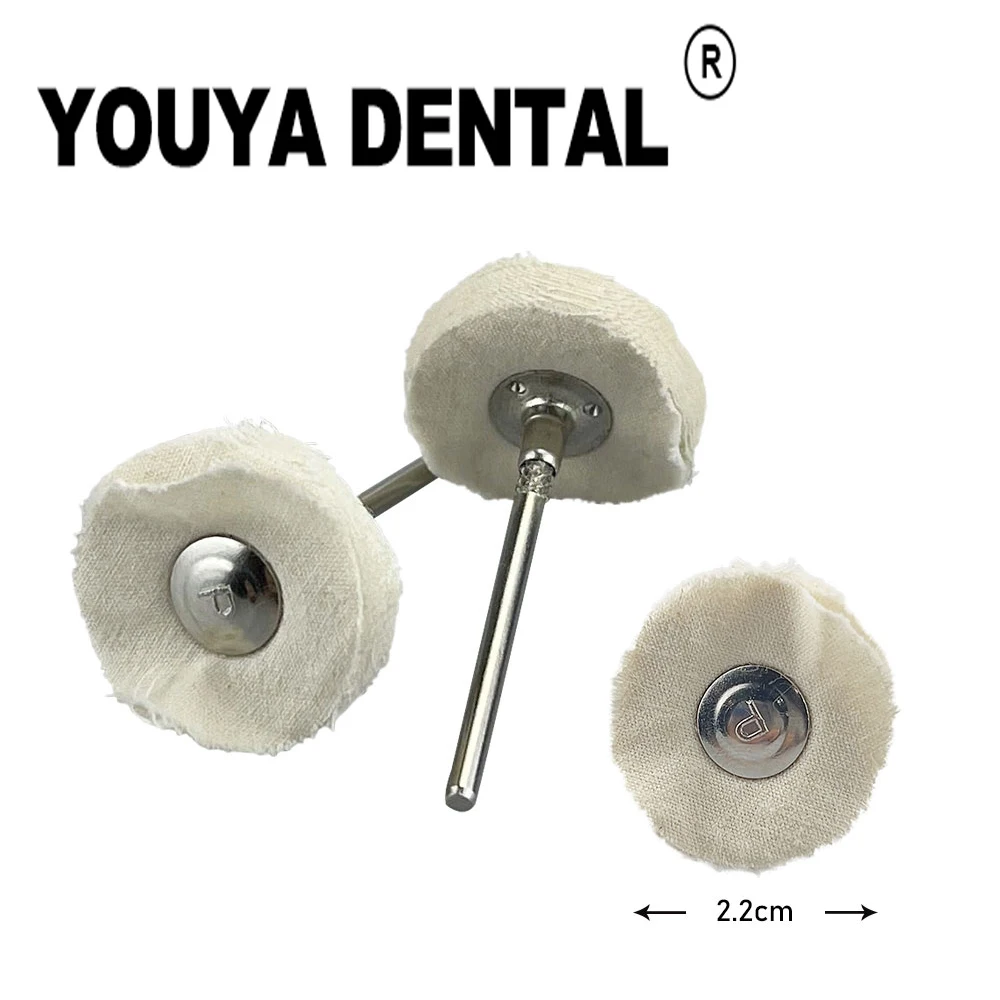 

10pcs Dental Polishing Wheel Cloth Wheel for Low Speed Handpiece Rotary Tools Teeth Polisher Prophy Brushes Dentistry Materials