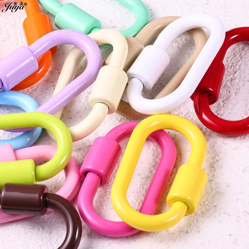 2pcs/lot Rust-proof Enamel Spiral Clasps Lock Fasteners Connector For DIY Bracelet Necklace Jewelry Findings Supplies Accessory view 4