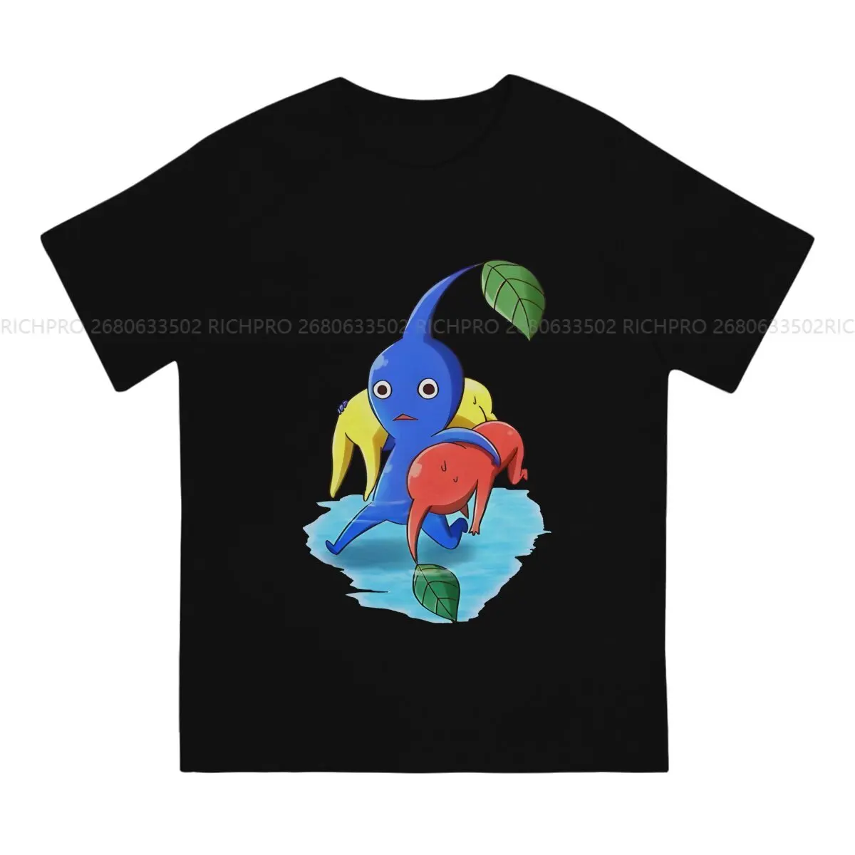 Pikmins Game TShirt Aptain Olimer Classic Polyester T Shirt Oversized Men Tee Shirt New Design Big Sale