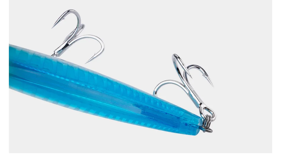 Noeby Trolling Minnow Angelköder 140 mm 47 g 180 mm 94 g künstlicher harter Köder dickerer Fischgräte Deep Diver schwimmender Angelköder – Detail 11