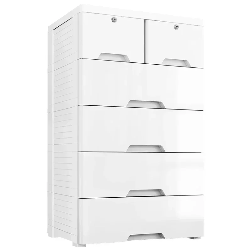 Thickened storage cabinet, locker extra large plastic finishing box household storage heightened drawer type children's wardrobe