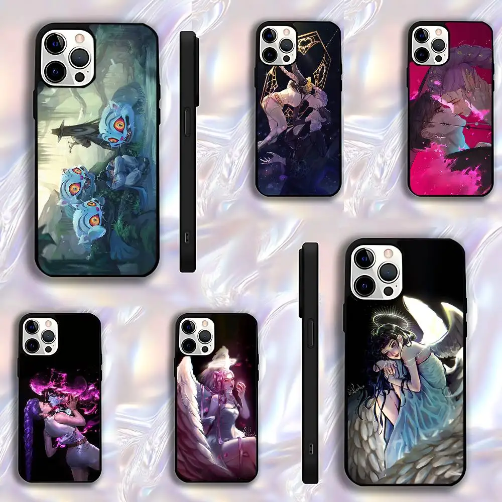 

D-Demons H-Hunters Rujinu Phone Case For iPhone 17,16,15,14,13,12,11,Pro,Max,Plus,E,Air,Mini Protective Black Cover