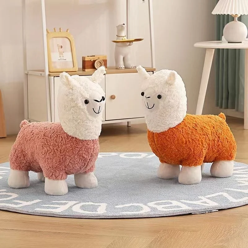 

Cartoon Alpaca Chair for Kids Multi-functional Sofa Stool,Creative Animal Stool for Living Room and Bedroom,Fun Child Furniture