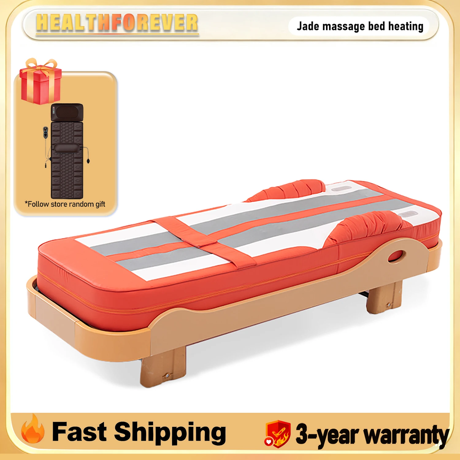 

Новая модернизированная массажная кровать с нефритовым роликом, электрическая релаксация всего тела, домашнее использование, косметическая терапия для облегчения мышечной боли, оборудование для здоровья