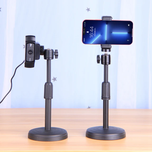 Statyw biurkowy do kamery internetowej telefonu komórkowego DSLR Camera Tabletop Tripie Stand Mount do smartfona Telefon komórkowy Wspornik kamery internetowej