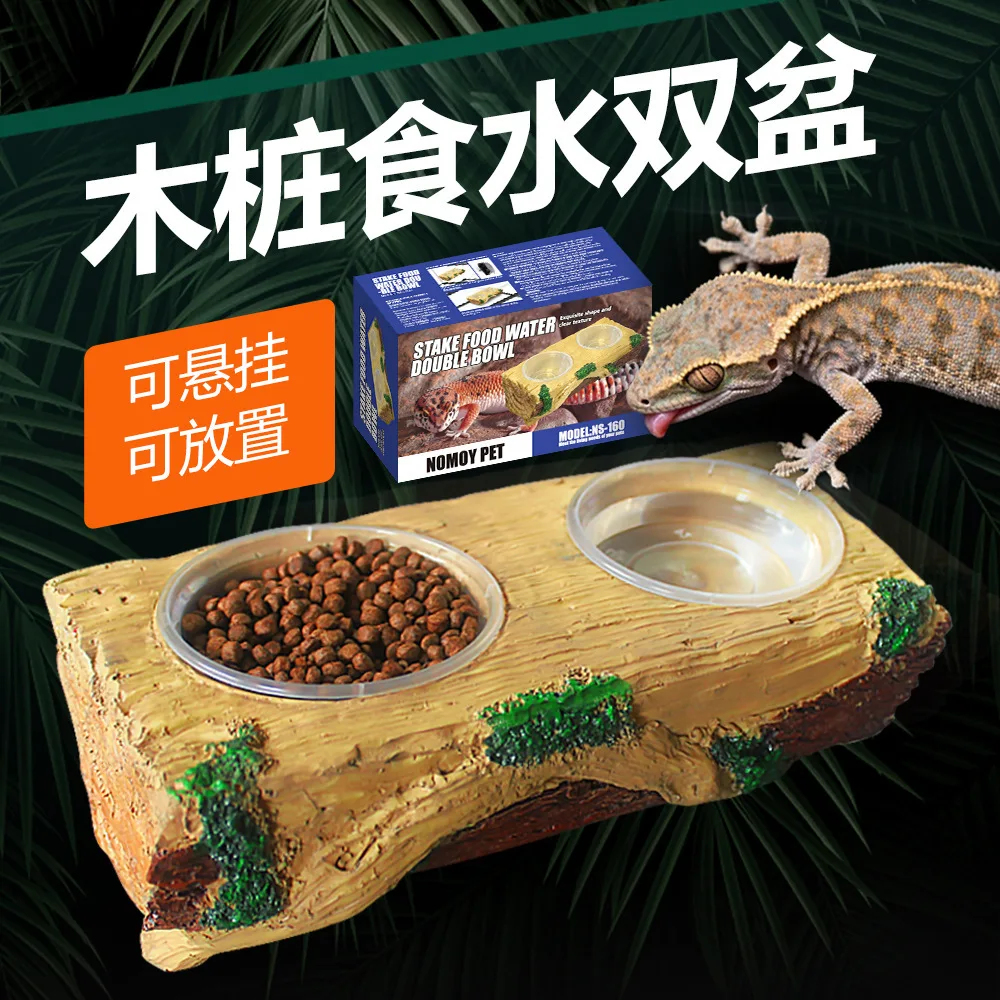 Comedero para reptiles y animales arbóreos, se puede colgar o colocar con ventosas, adecuado para lagartos, geckos y serpientes