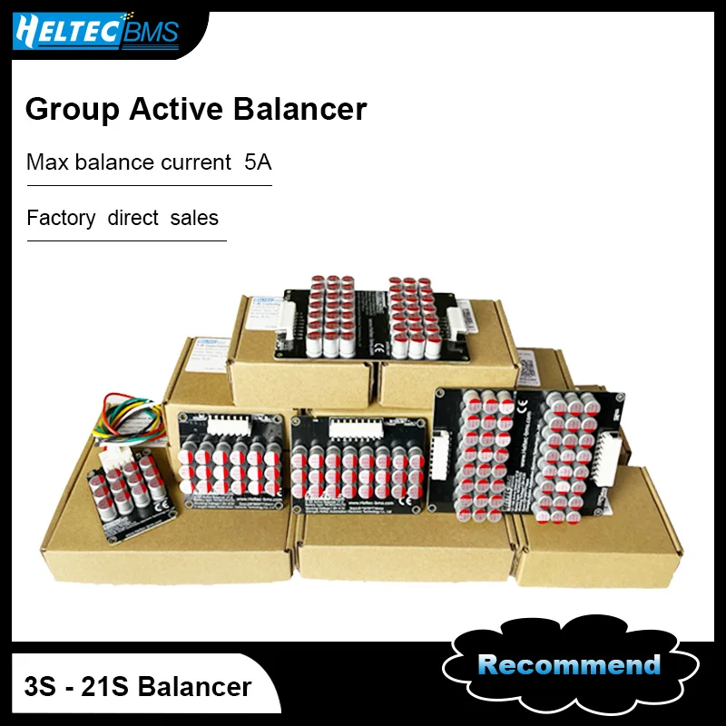 Heltec Wholesale Active Equalizer Balancer 5A 3S-21S 4S 6S 7S 8S 14S 16S 17S  20S 21S Lifepo4/Lipo/LTO Battery Energy Capacitor 