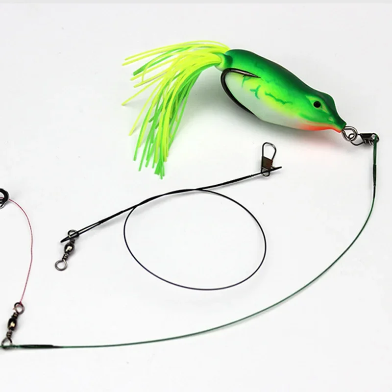 20 Pcs/lot Fishing Wire Line Leash Lure Fishhook Line Trace Wire Leader Swivel Snap Spinner Shark Spinning Expert Tackle