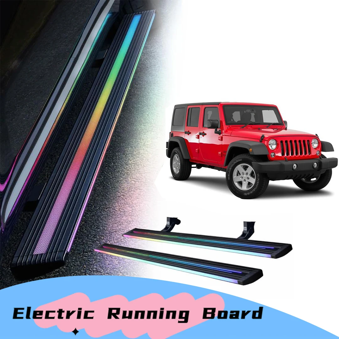 

Электрические выдвижные подножки с LED-подсветкой для Jeep Wrangler JK 4-дверный 2008-2017 гг.