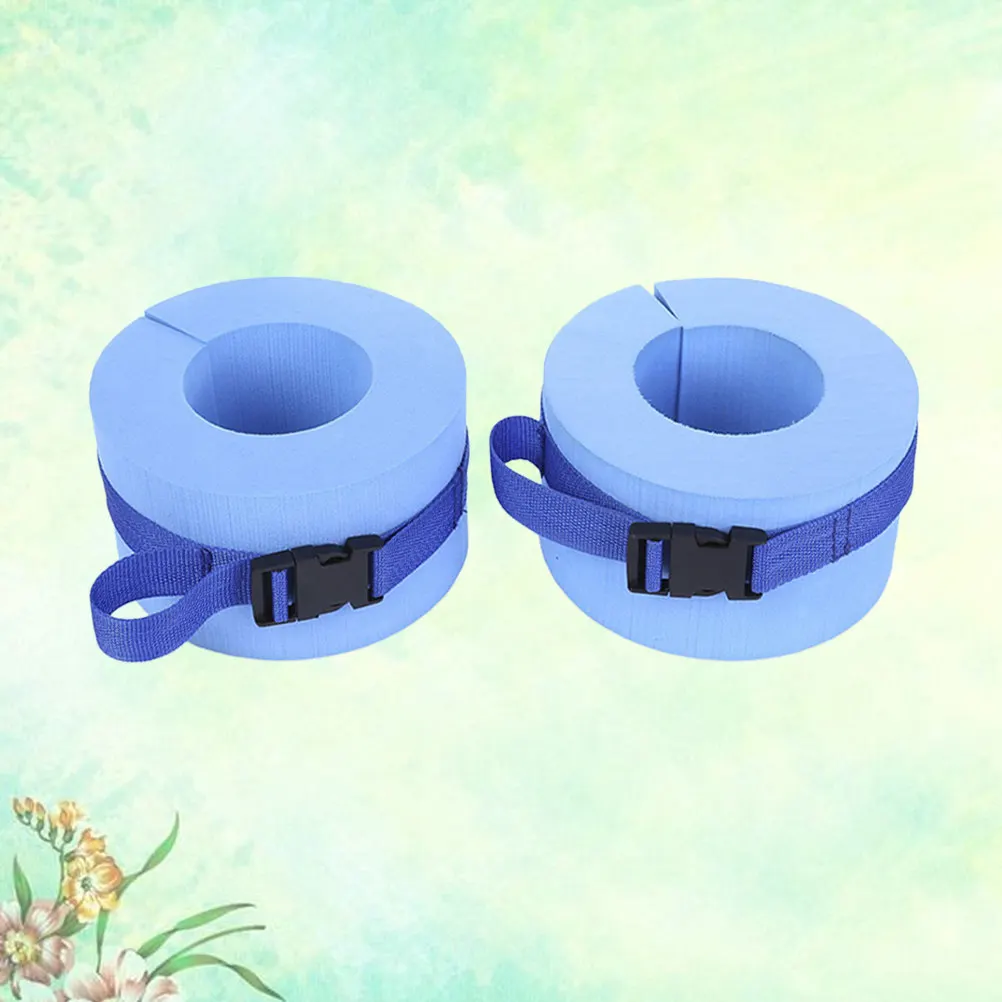 

1Pair Arm Bands Swimming Rings Floatation Cuffs for Aquatic Therapy Muscle Development Water Aerobics Leg Workout Hydro Rehab