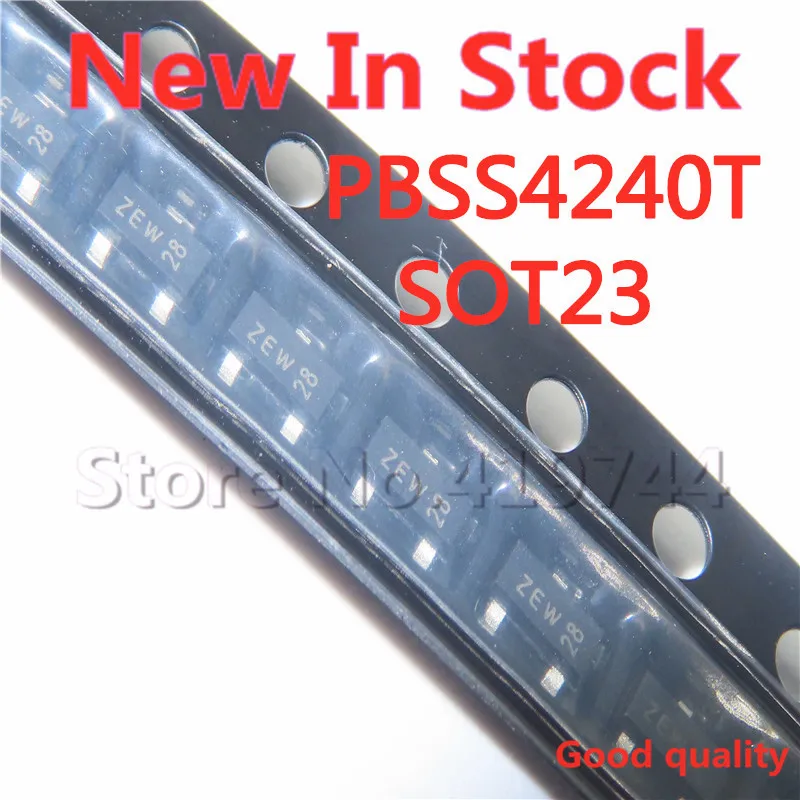 10PCS/LOT Quality 100% PBSS4240T SOT-23 (Silk Printing ZEW ZEP  ) 40V 2A SMD Transistor NPN In Stock New Original