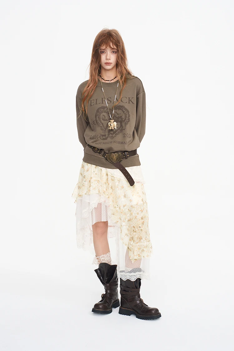 ELFSACK Damen-Sweatshirt mit Grafik- und Slogan-Print, Alltags-Outdoor-Oberteil – Detail 19