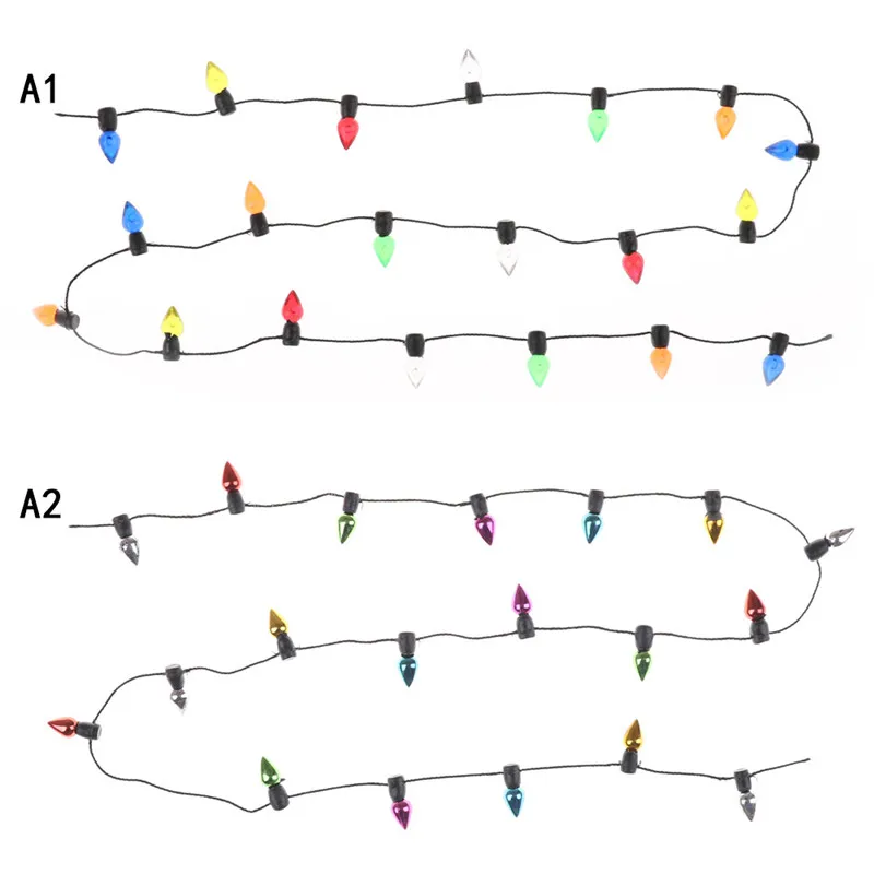 1m/0.5m Fine New Arrival Dollhouse Miniature A String of multi-coloured plastic Christmas lights