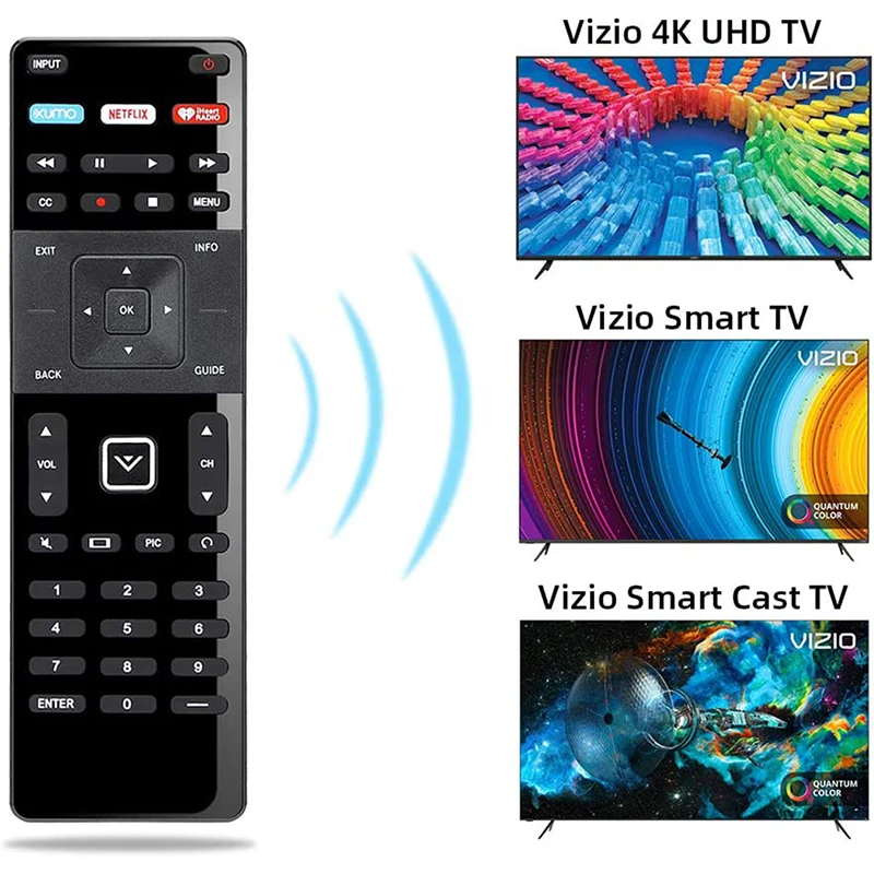 1Pc Replacement Remote for Vizio Smart TV Remote XRT-122 and Vizio Smart TV Internet Vizio