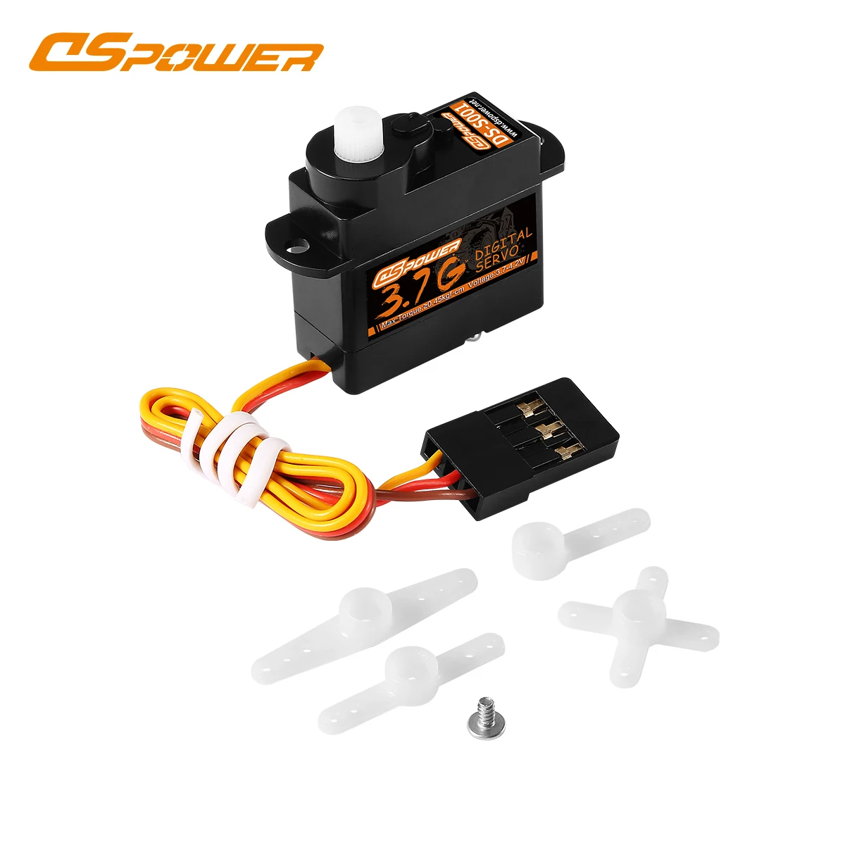 Dspower 3.7g digital metal/plástico engrenagem coreless motor servo 3.7 ~ 4.2v para rc carro caminhão barco helicóptero drone avião peças de brinquedo