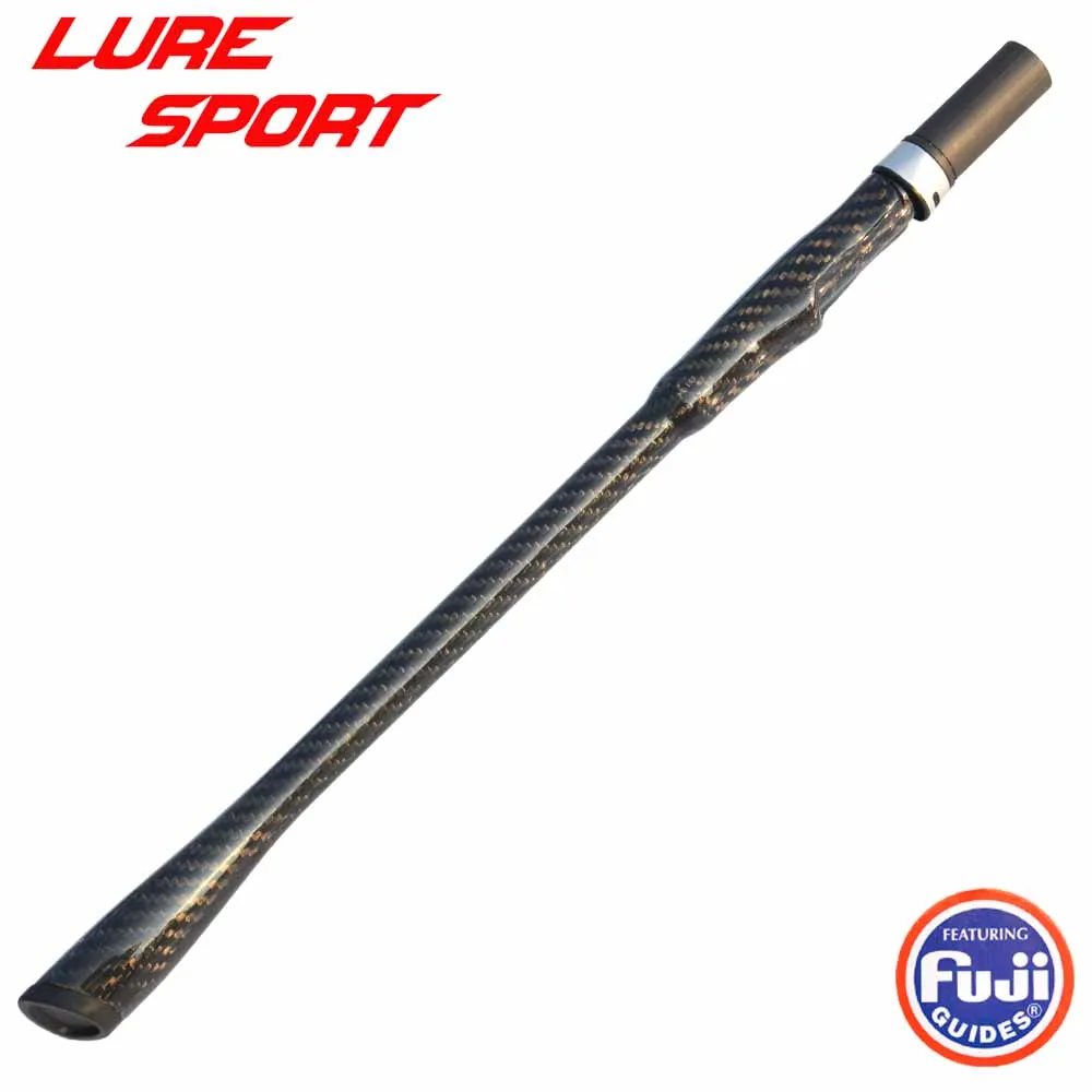 luresport fibra de carbono spin reel punho de assento triangular butt fuji kdps16 rod reparacao componente de construcao 3k 41 centimetros diy 01