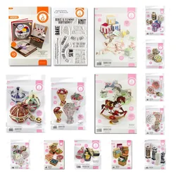 Cavallo a dondolo blocchi per bambini amore eterno scatola per lanterne fustelle in metallo decorazione Scrapbooking stampo a strati esagonale fatto a mano fai da te