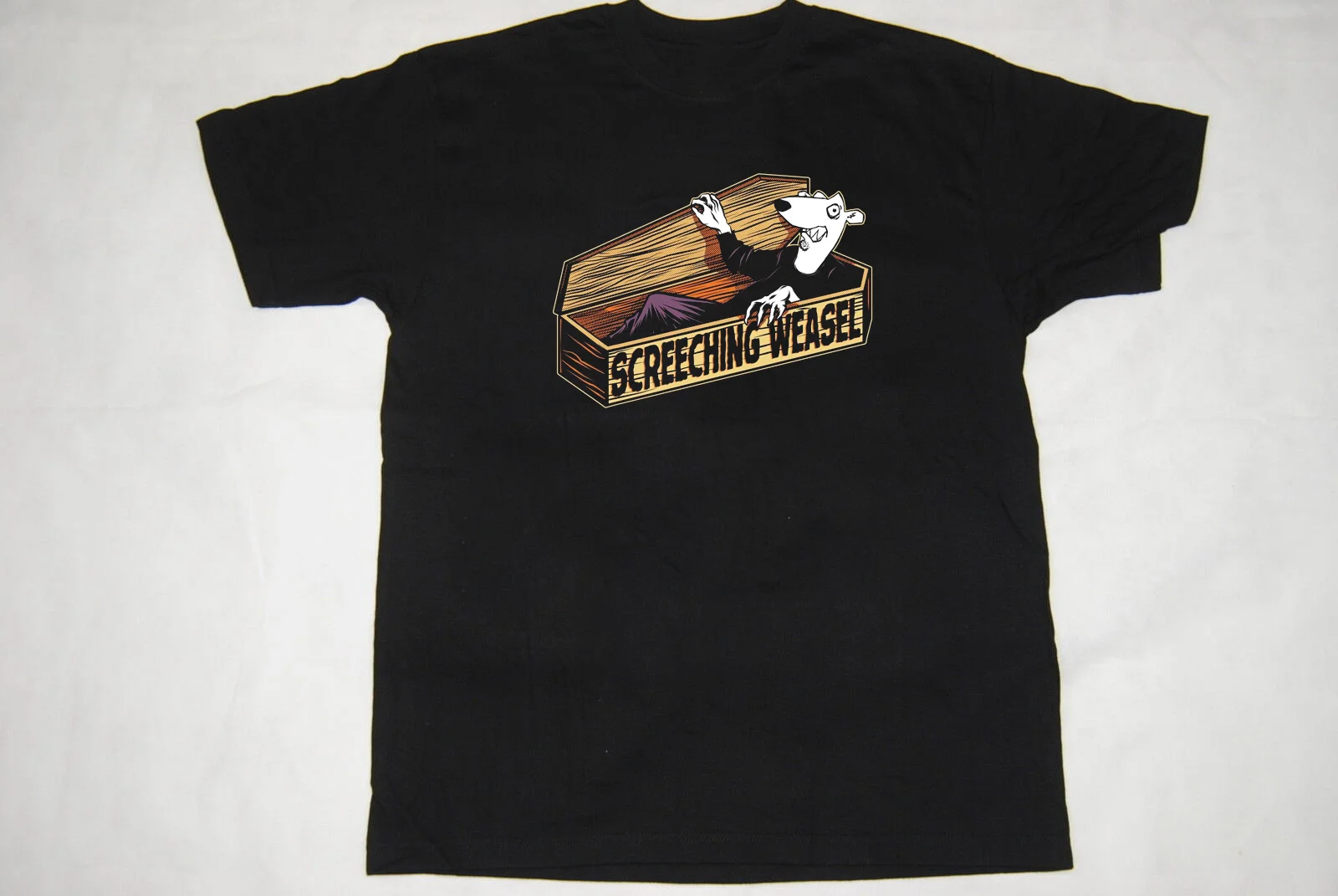 Screeching Weasel Band Music Black Cotton T-Shirt All Size