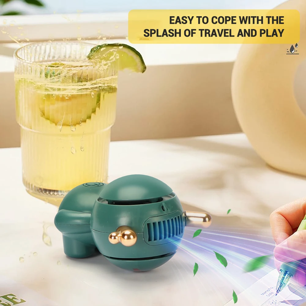 고품질 미니 교수형 목 팬 포켓 Studet 어린이를위한 작은 귀여운 팬 크리 에이 티브 전기 USB 충전식 휴대용 팬