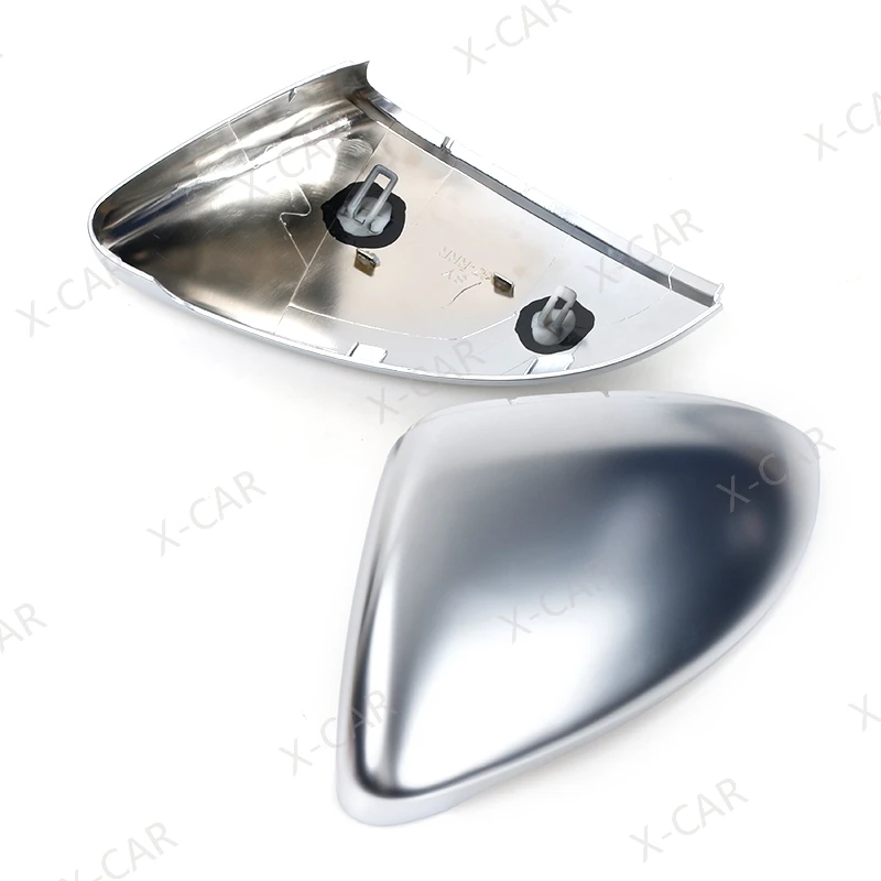 2PCS For VW Golf 7 MK7 2013-2017 Touran Lamando Sportsvan Matte Chrome Silver Rearview Mirror Cover Protection Cap Car Styling