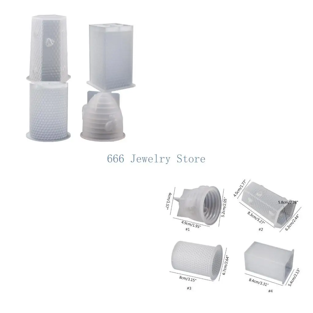 

F2TD Цилиндрическая форма для изготовления свечей, силиконовая форма для свечей, сотовая форма для мыла