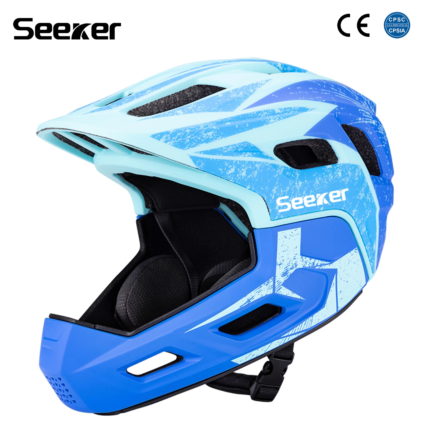 Mountain Biking Helmet Kids - UMUSEEKER children's bicycle full-face helmet cross-country