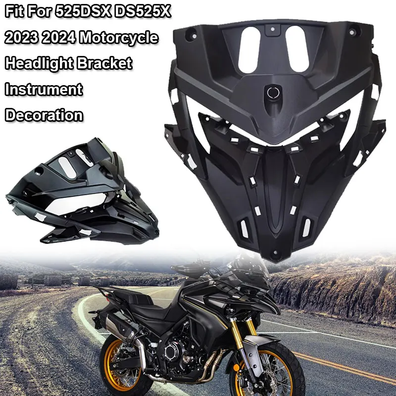 Fit For VOGE Valico DS525X 525DSX 2023 2024 Motorcycle Headlight Cover Bracket Protective Shell Instrument Frame Upper Fairings