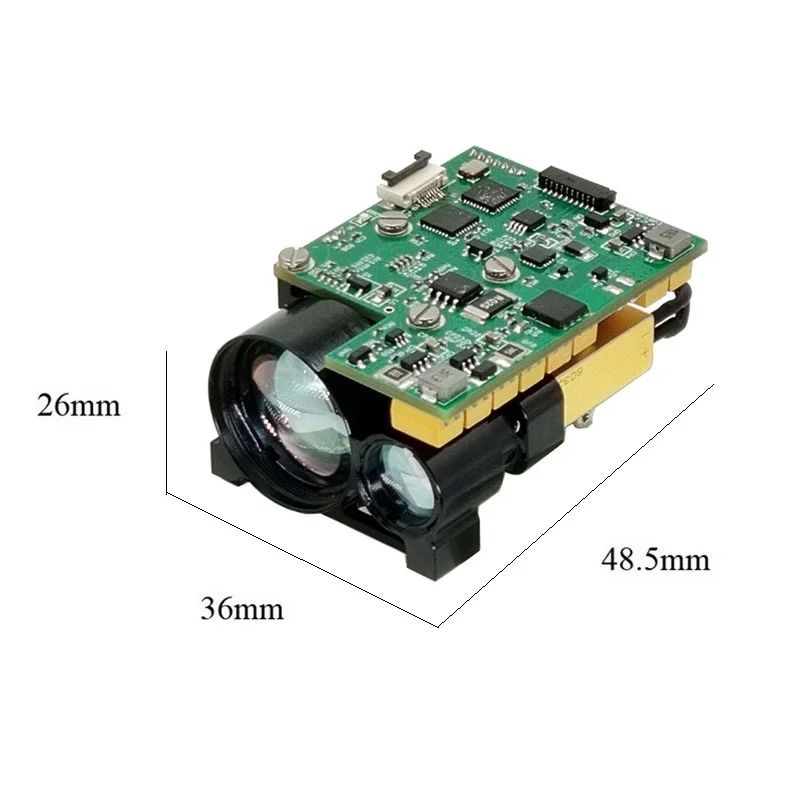 Integrated 4km Rangefinder Module Drone Long Distance Remote Control 4000m RS422 Distance Measuring Laser For Measuring 4000m