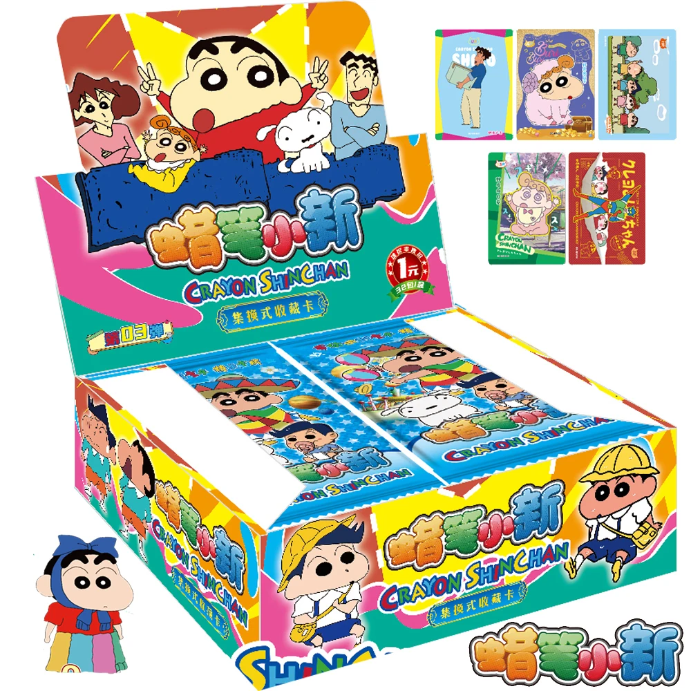 

Crayon Shin-chan Collection Card For Children Humorous Daily Family Kazama Tōru Satō Masao Boochan Limited Anime Card Kids Gifts