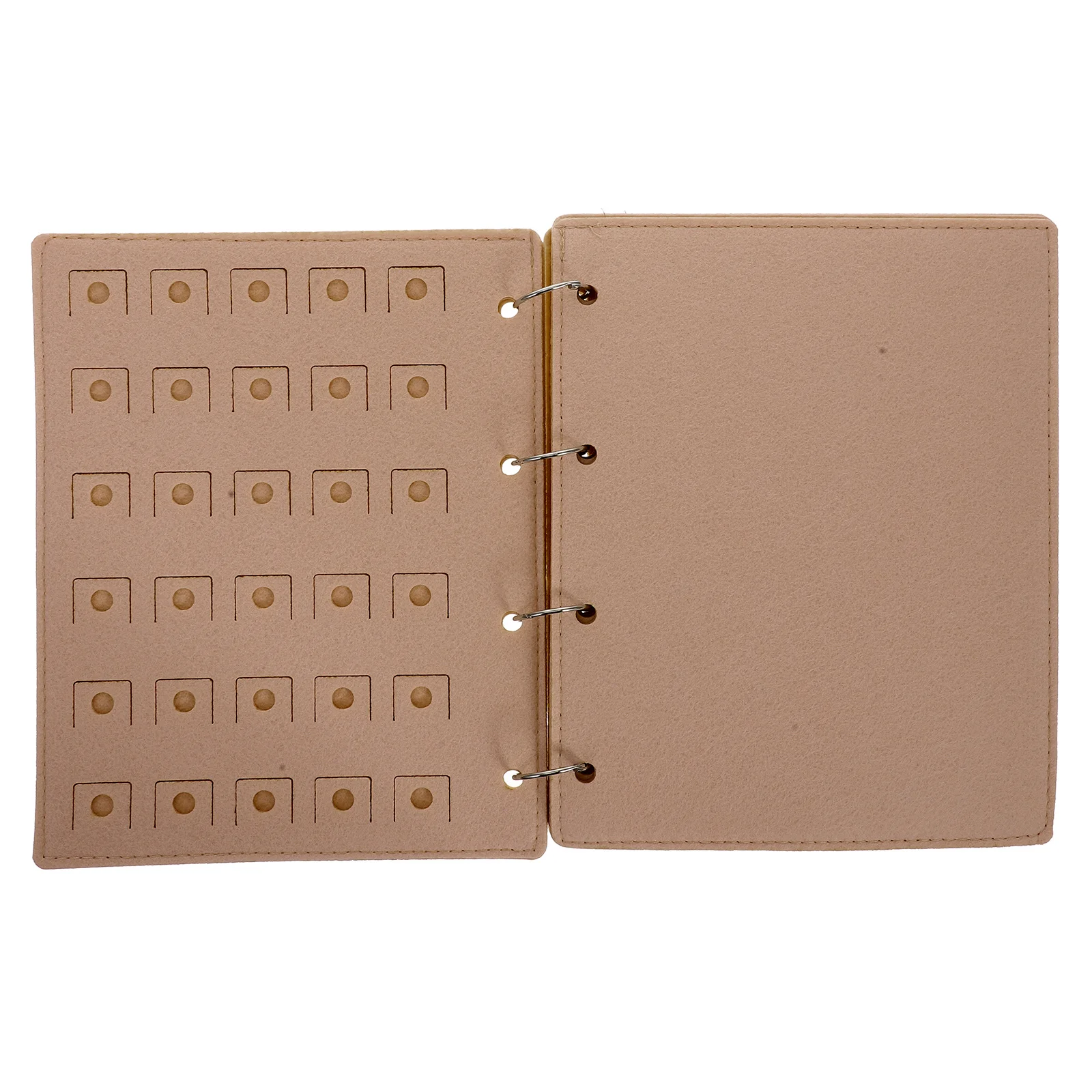 

Felt Shoe Charm Organizer Book Compact Earring Holder Portable Jewelry Storage Book Travel Pin Display Organizer