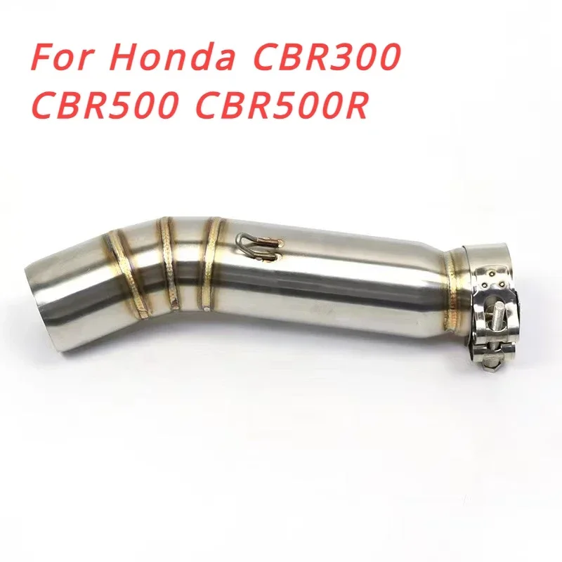 Motorcycle Exhaust Adapter Middle Link Pipe Connect brand new Muffler Pipe For Honda CBR300 CBR500 CBR500R