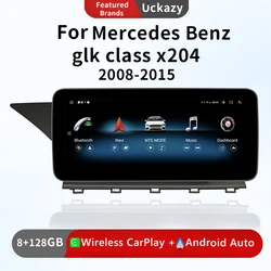 8-rdzeniowy system Android 13 Bezprzewodowe radio Carplay Auto do Mercedes GLK Class X204 2008-2015 Multimedia GPS Navigazione 4G Screen