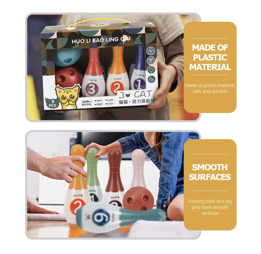 Bowling set games digital learning educational toys interactive home sports animal parties outdoor children gifts
