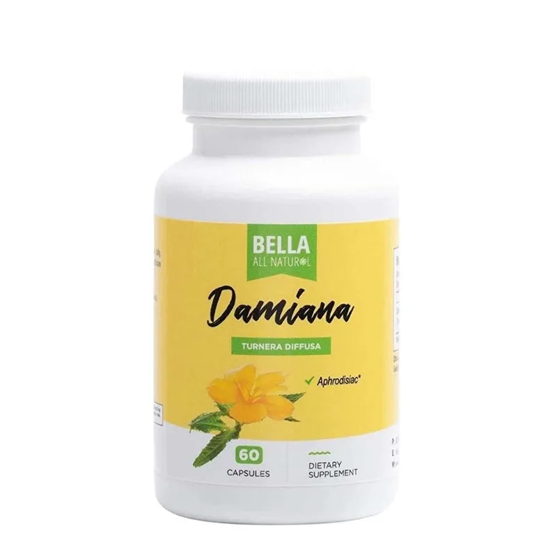 

Damiana Capsules - Relieve Stress, and Enhance Endurance and Performance, Improve Concentration and Memory
