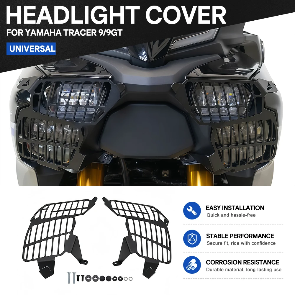 Motorcycle Accessories Headlight Grille Guard Headlamp Grille Cover Suitable For Yamaha Tracer 9/9GT