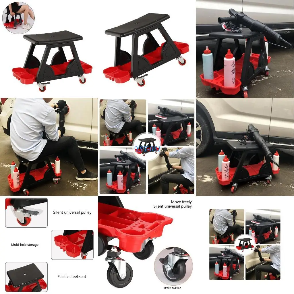 

E15A Small Stool Slideable Home Stool Small Chair Household Living Room Movable Stool