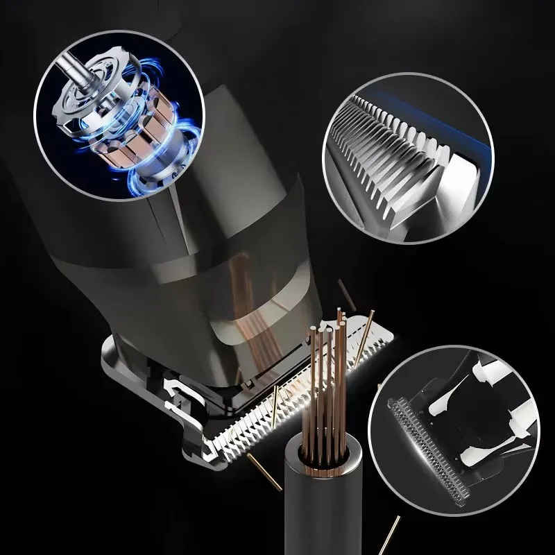 

Household Digital Display Professional Electric Hair Clipper Set Portable USB Chargeable Electric Clipper Cordless Hair Trimmer