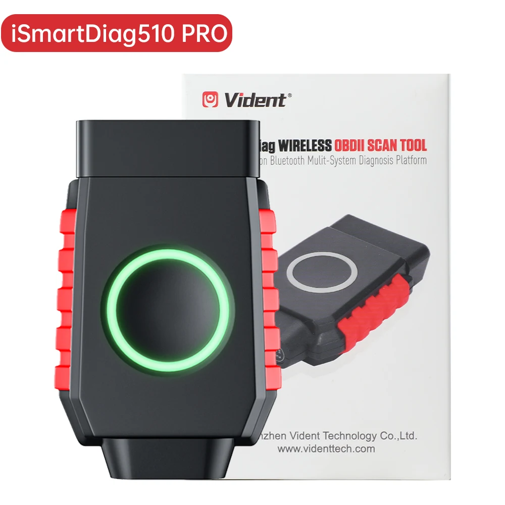 Vident iSmartDiag510Pro OBD2 Scanner Bt Car Diagnostic Tool Vident 510 Pro Code Reader 28+ Services Android/IOS