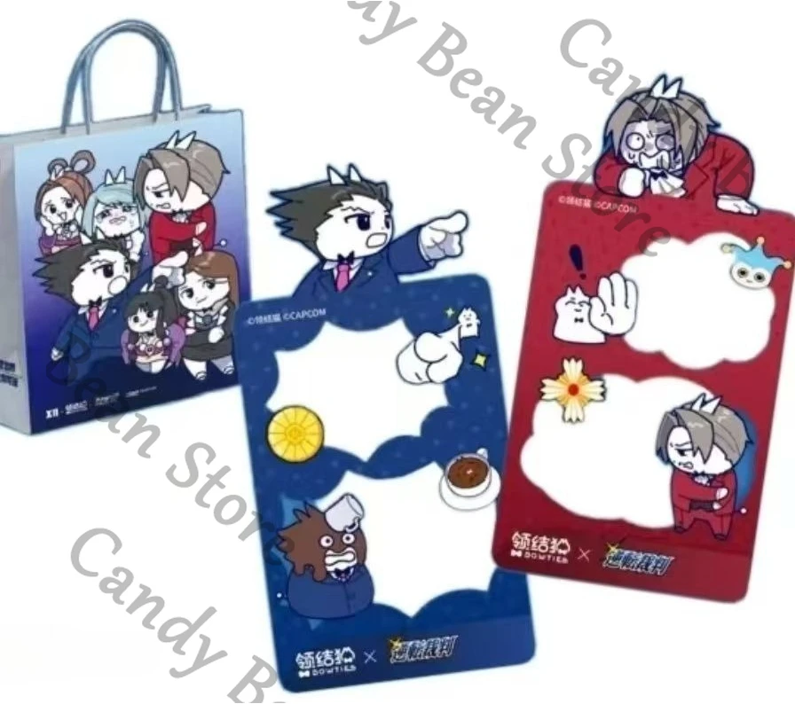 Véritable Ace avocat Anime Phoenix Wright chariot Cosplay carte transparente signet dessin animé cartes Collection orner cadeau de noël