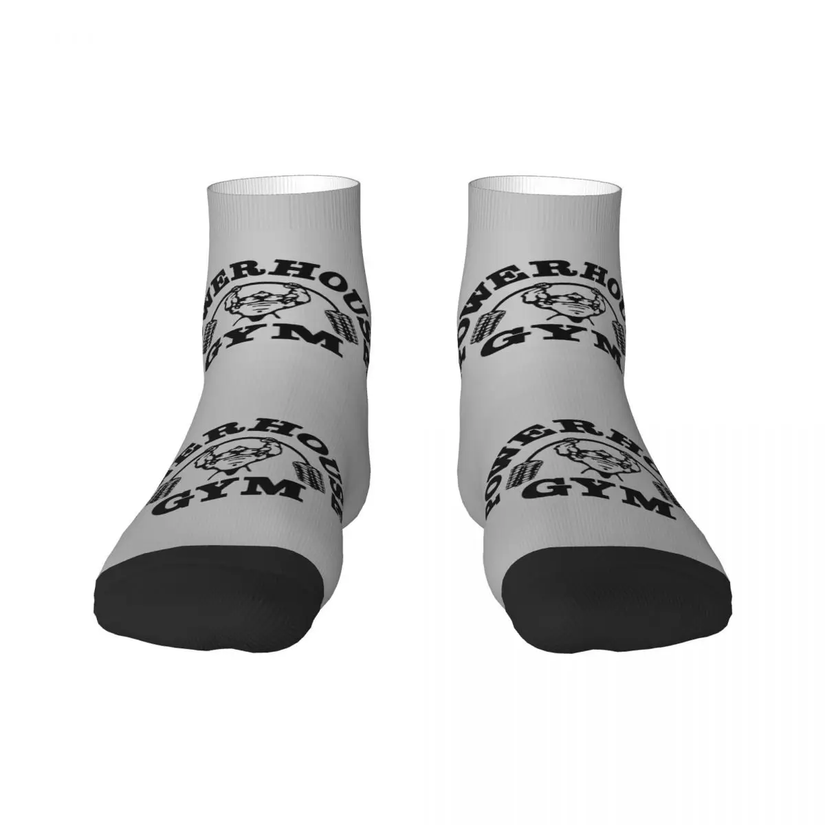 Powerhouse Gym Mens Crew Socks Unisex Fun 3D Printed Fitness Building Muscle Dress Socks