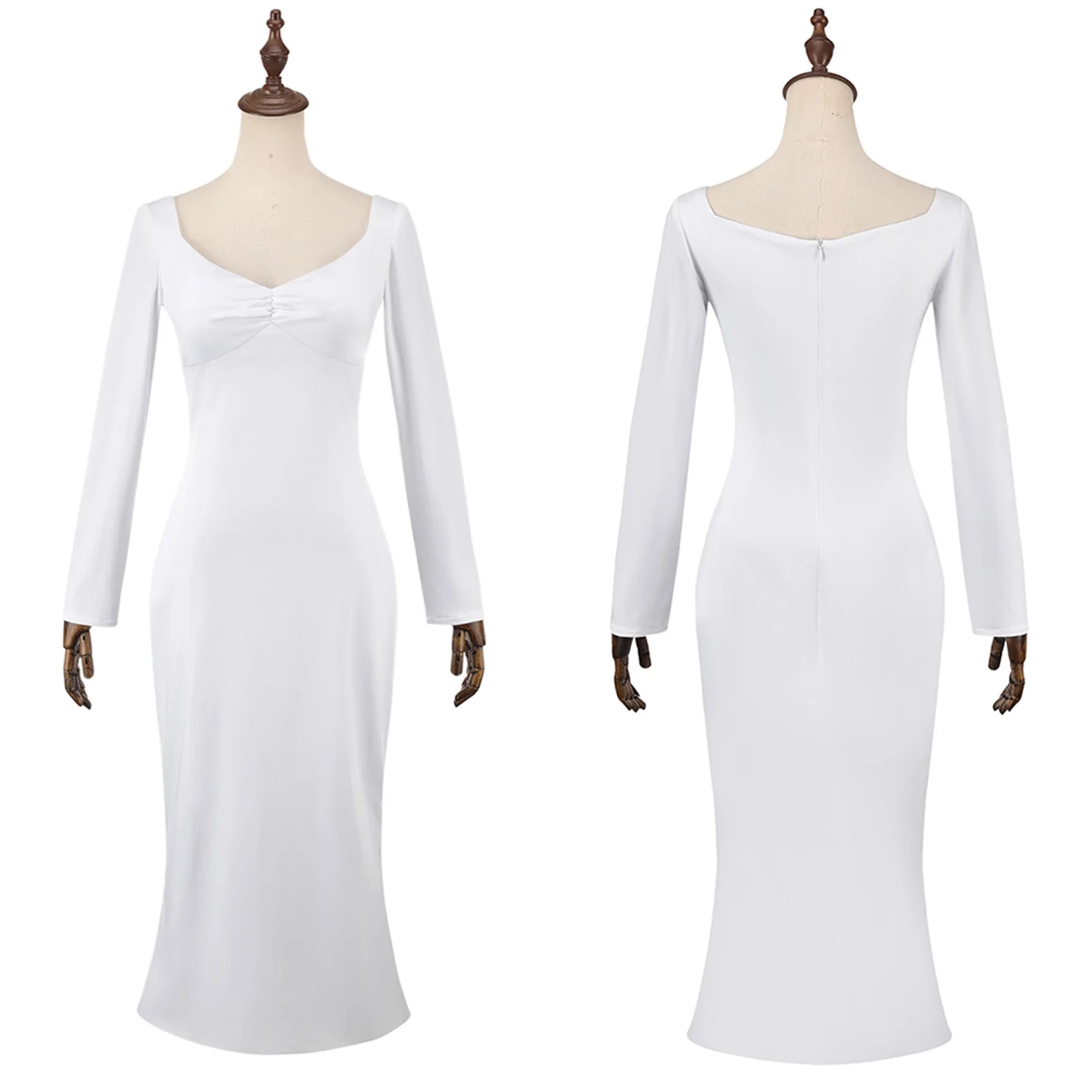 

Helen Cosplay Costume Movie Women White Dress Girl Tight Evening Dress Halloween Carnival Party Dresses