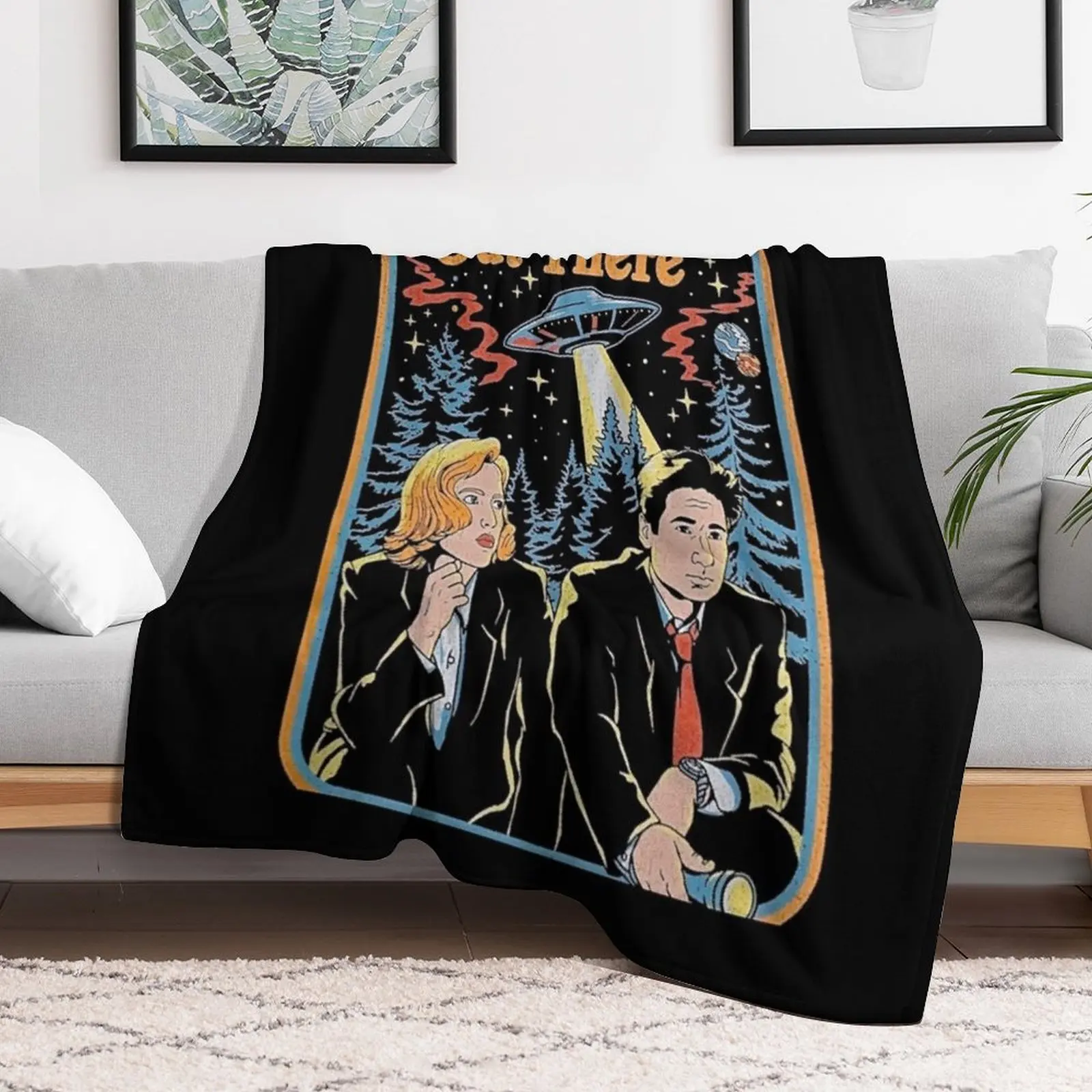 The truth is out there - X Files funny, The truth is out there - X Files is hilarious Throw Blanket Personalized Gift Blankets