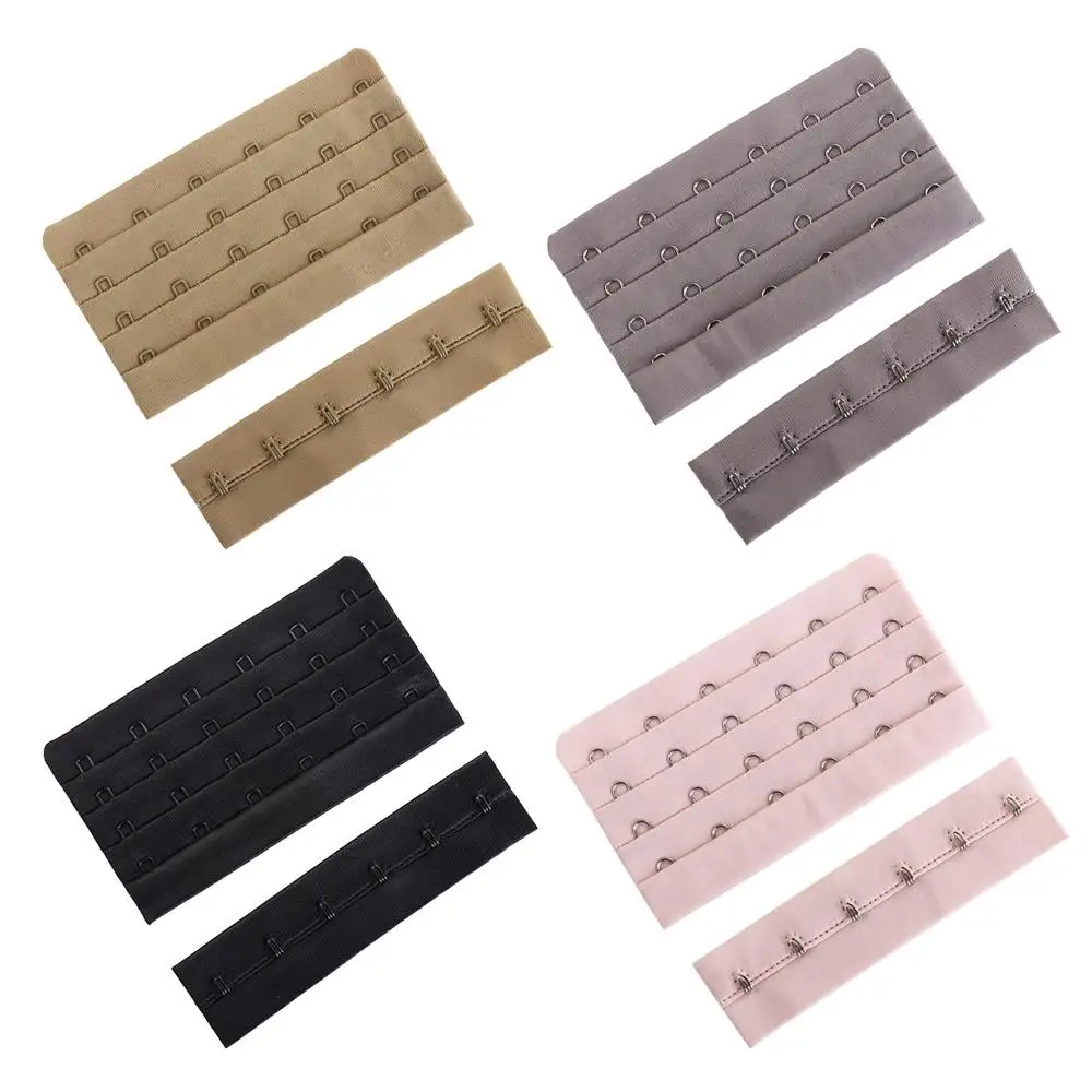 Women Lingerie Strap For Bra 4 Rows 6 Hook With Buckle Bra Extenders Lingerie Strap Intimates Accessories Bra Extenders Strap
