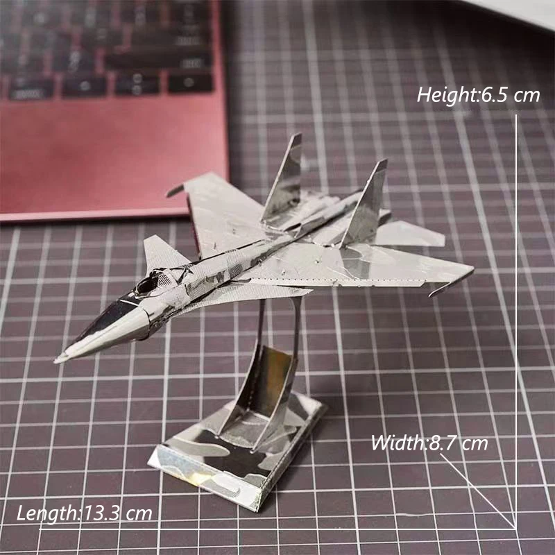 Novo SU-34 lutador 3d kits de quebra-cabeça de metal Cy-34 fullback lutador montagem modelo corte a laser quebra-cabeça brinquedos para crianças adulto