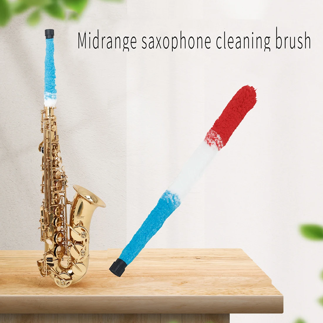 

Alto Saxophone Cleaning Brush Soft Fiber Saxophone Inner Wall Wiping Brush Music Cleaning Tool Woodwind Instrument Accessories