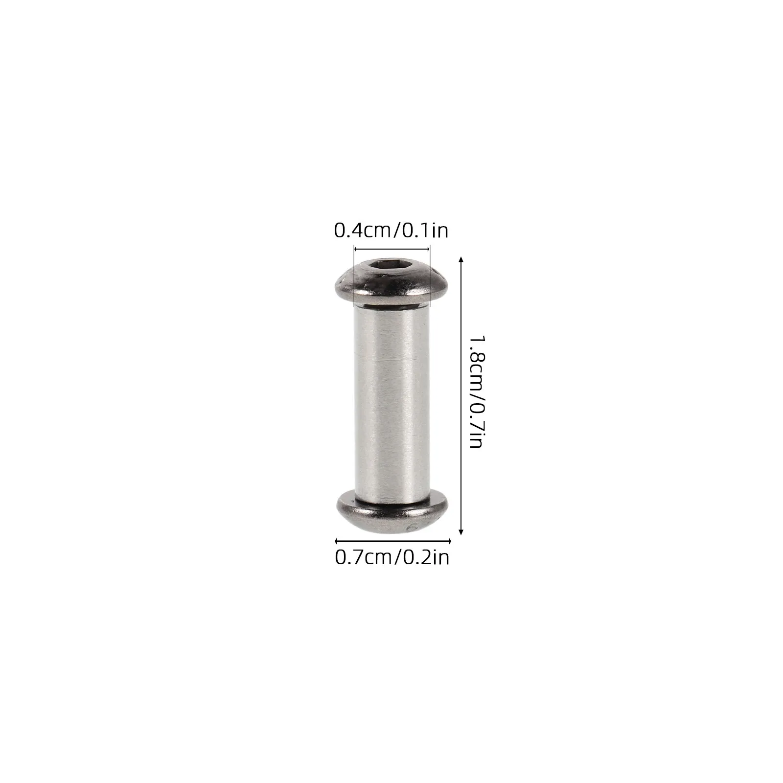 2Pcs 7x18mm Decorative Rivet Pins Knife Handle Rivets Set Stainless Steel Fasteners for Wooden Grip Screws Kitchen Knife Handle