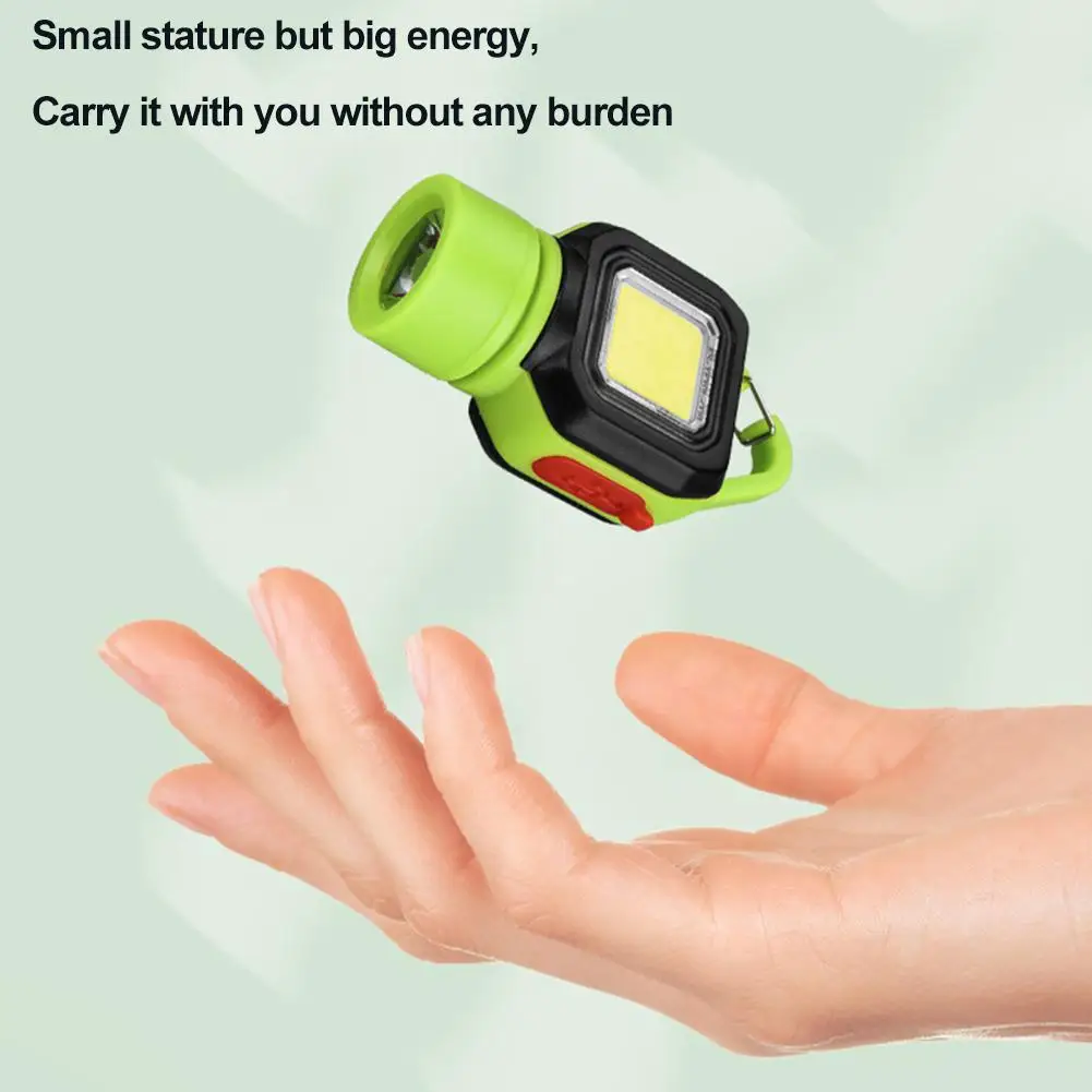 مصباح يدوي بسلسلة مفاتيح قابلة لإعادة الشحن عبر USB - مصباح LED صغير محمول مقاوم للماء للطوارئ الخارجية وEDC #5