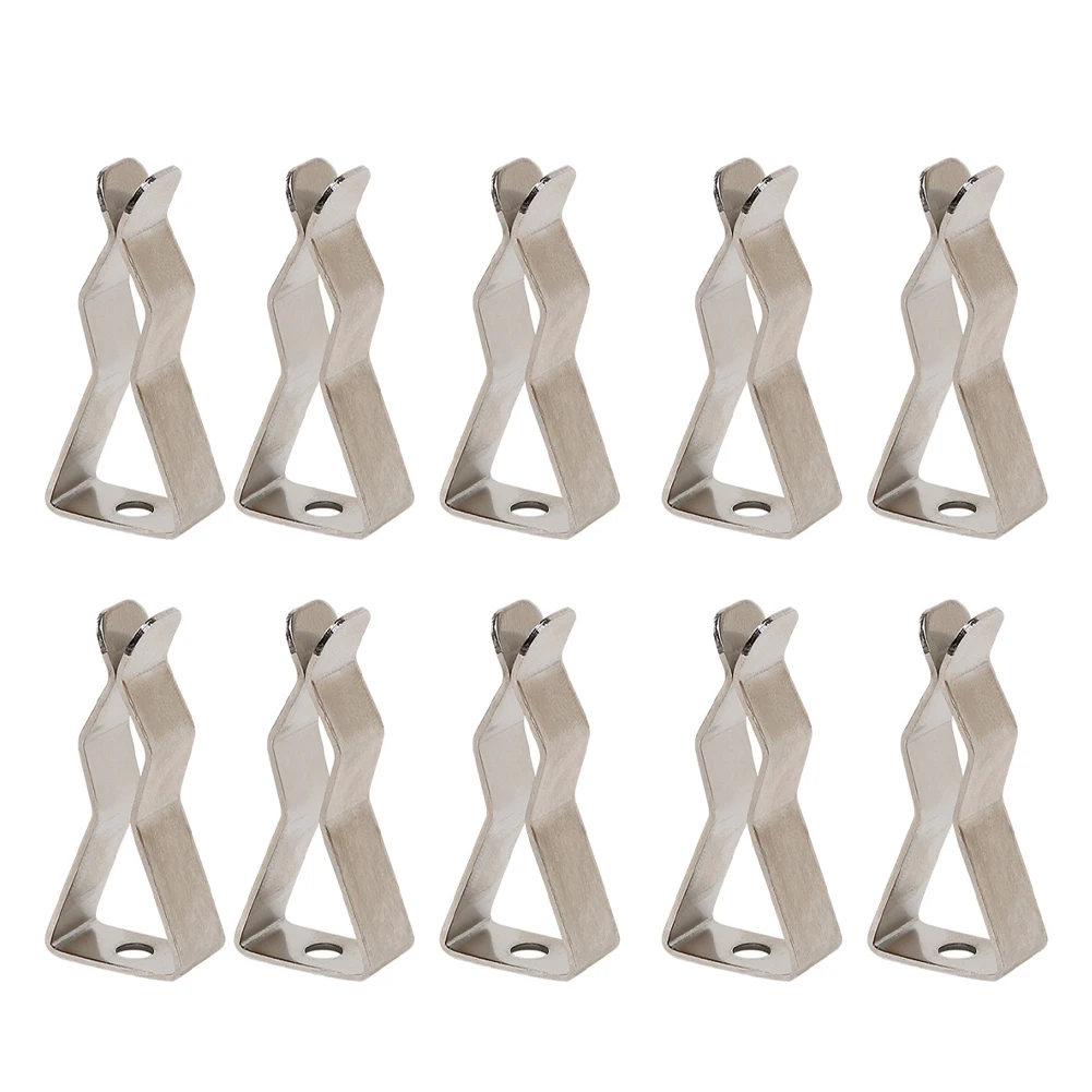 Garages Light Tube Clip Lamp Clips Spring Terry Clip Square Clip Stainless Steel Spring Terry Clip Fixing Clip
