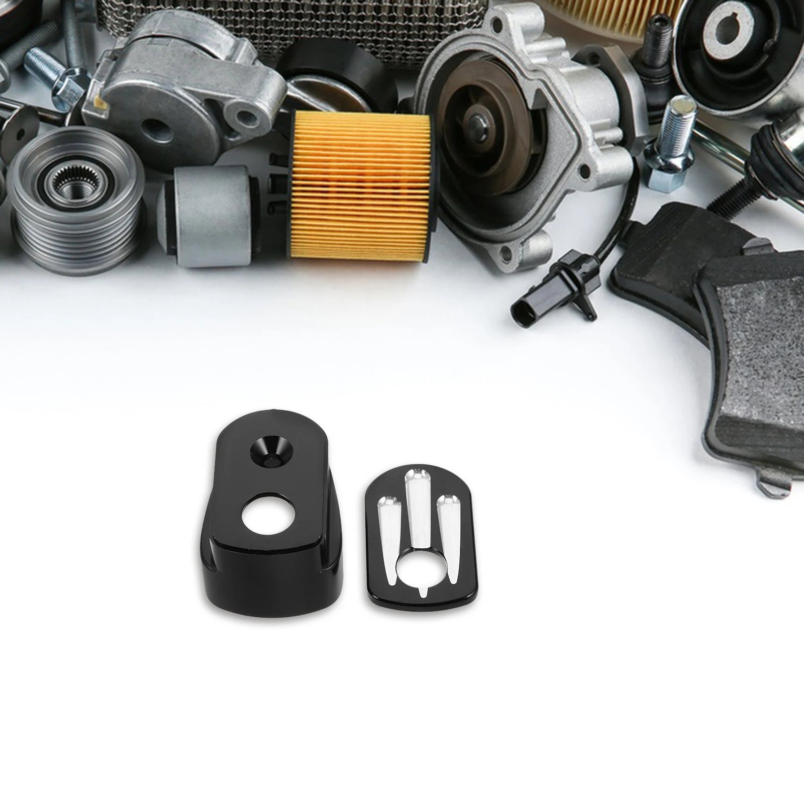 

Black Cnc Billet Aluminum Ignition Switch Cover Front Engine Start Stop Compatible Touring 2014-2017