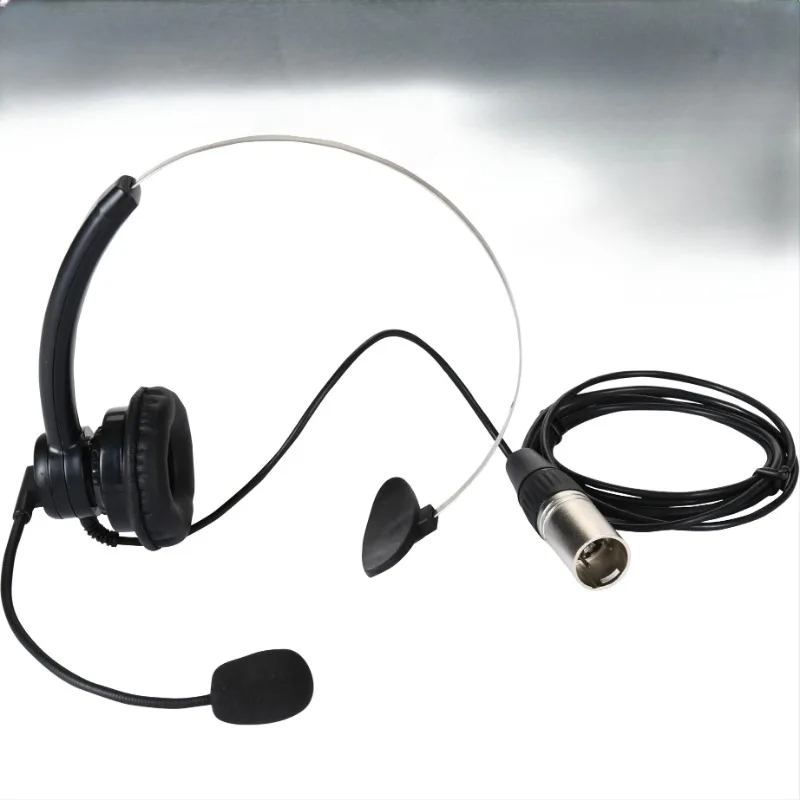 

ND-11 | Super Light Single Ear Headset Male Five PIn Intercom Muff Dynamic Microphone Clearcom